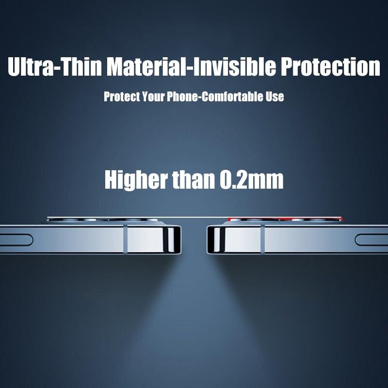 4Pc Camera Lens Protector For iPhone 14 13 12 Pro Max Full Cover Tempered Glass For iPhone 13 12 Mini Camera Protector Lens Film Camera Protective Glass For iphone Stevvex