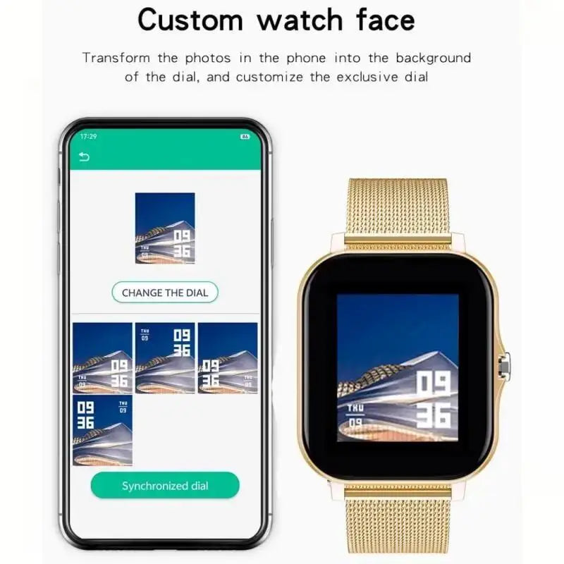 2024 Smart Watch Android Phone 1.44'' Inch Color Screen Bluetooth Call Blood Oxygen/Pressure Monitoring Smart Watch Women Men Lootquake LLC