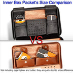 GALINER Charuto Cedar Wood Cigar Humidor Box Travel Cigar Case Storage 4 Cigars Box Humidor Humidifier For Sigar Lootquake LLC
