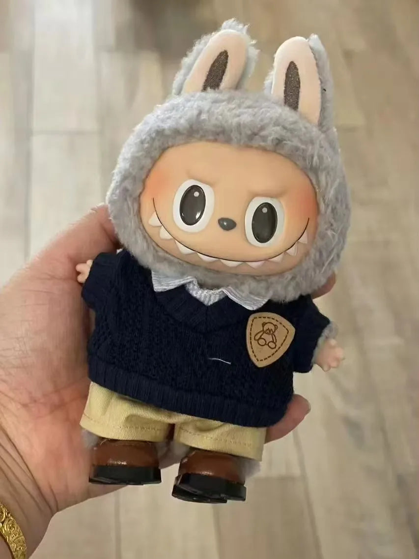 Labubu 17cm Clothes Outfit Accessories For The Monster Dolls Clothing Kid Gift Shirt Sweater Pants Shoes Student Uniforms Lootquake LLC