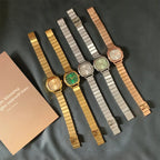 2024 Hot Brand Stainless Steel Strap Watch Women Luxury Gift Quartz Wristwatch Student Fashion Simple Square Quartz Watches