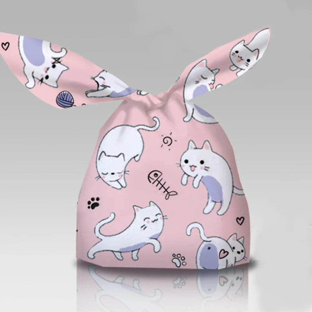 50Pcs Easter Rabbit Ear Bags Cookie Candy Gift Plastic Bags Pouch Baking Packaging for Biscuits Easter Decoration 2024 Birthday Lootquake LLC