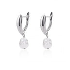 Circle Earrings For Women Vintage Punk Round Baroque Pearl Earrings Stainless Steel Circle Ear Clip Women Jewelry Gift Mujer