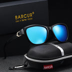 BARCUR Polarized Men’s Fashion Sunglasses – Elliptical Gradient TAC Lens with UV400 Protection – Lightweight Stainless Steel Frame Stylish Summer Eyewear for Travel Driving & Outdoor Gift Occasions Stevvex