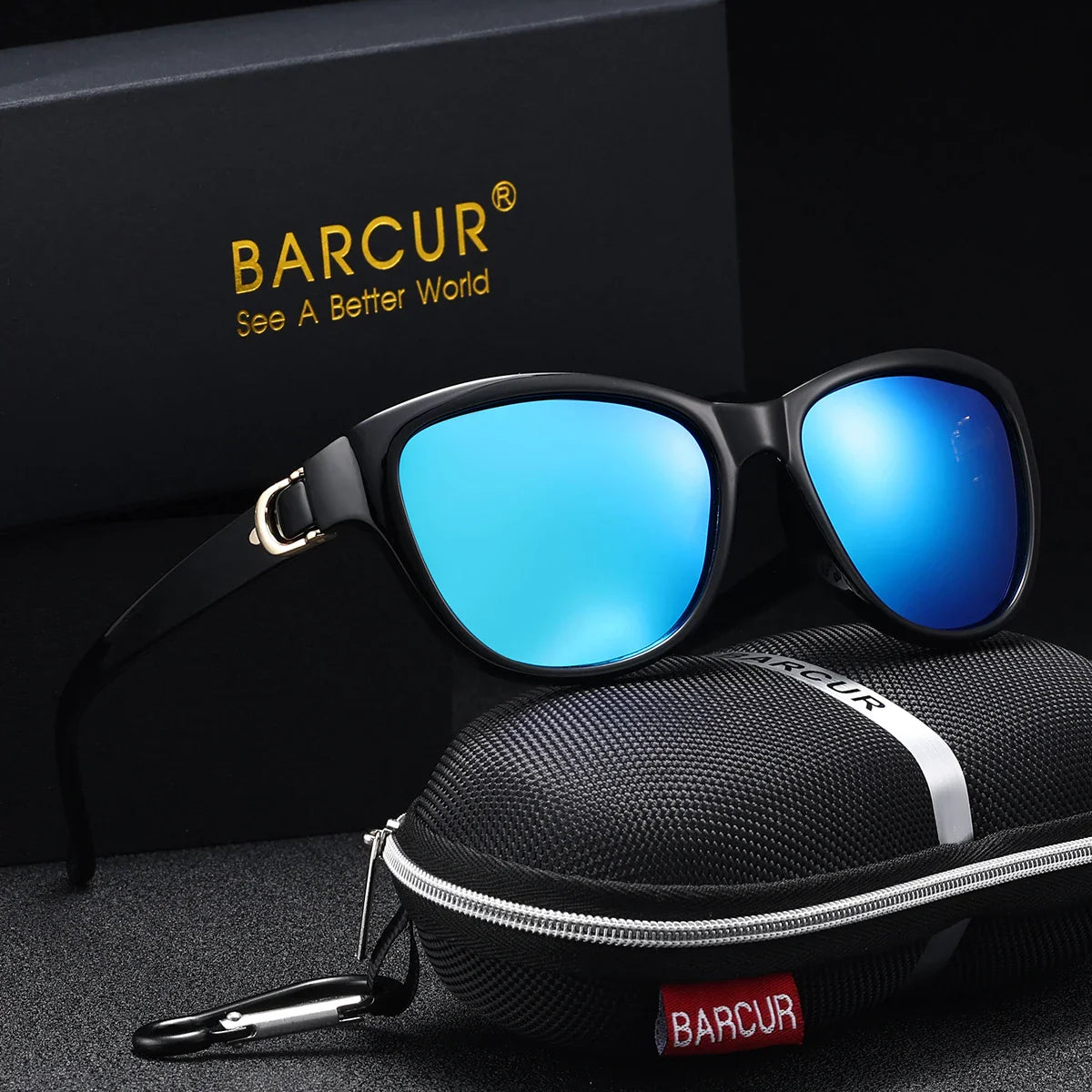 BARCUR Polarized Men’s Fashion Sunglasses – Elliptical Gradient TAC Lens with UV400 Protection – Lightweight Stainless Steel Frame Stylish Summer Eyewear for Travel Driving & Outdoor Gift Occasions Stevvex