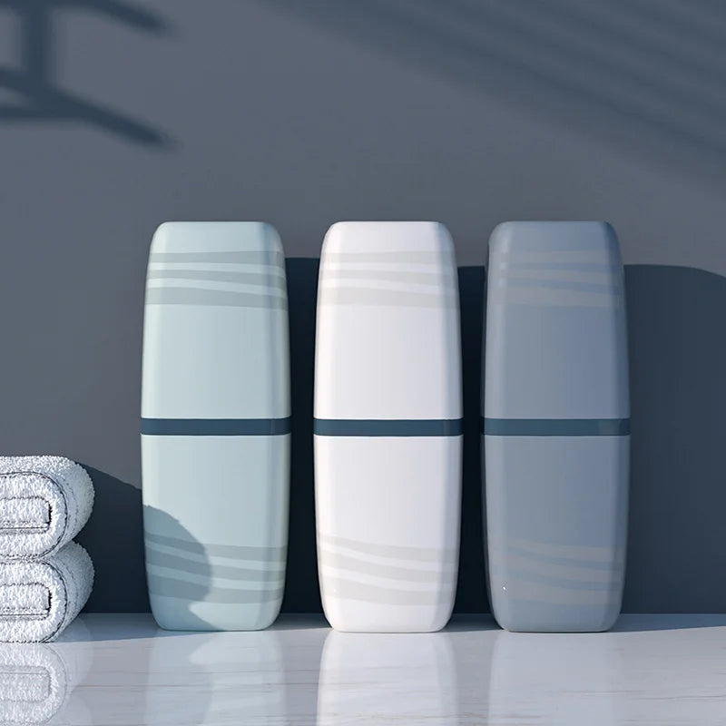 Travel Brush Cup, Portable Wash Cup, Toothbrush, Home Storage Box, Dental Jar, Mouthwash Cup, Dental Appliance Box Set Lootquake LLC