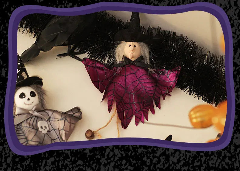 Halloween Decorations Doll Bar Decor Pumpkin Ghost Witch Pendant Scary Halloween Kids Gift Halloween Party Decoration for Home Lootquake LLC