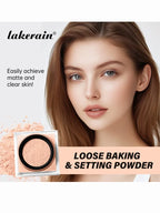 Loose Baking&Setting Powder Long Lasting Oil Control Natural Face Matte Waterproof BrighTening Loose Powder Makeup Cosmetics