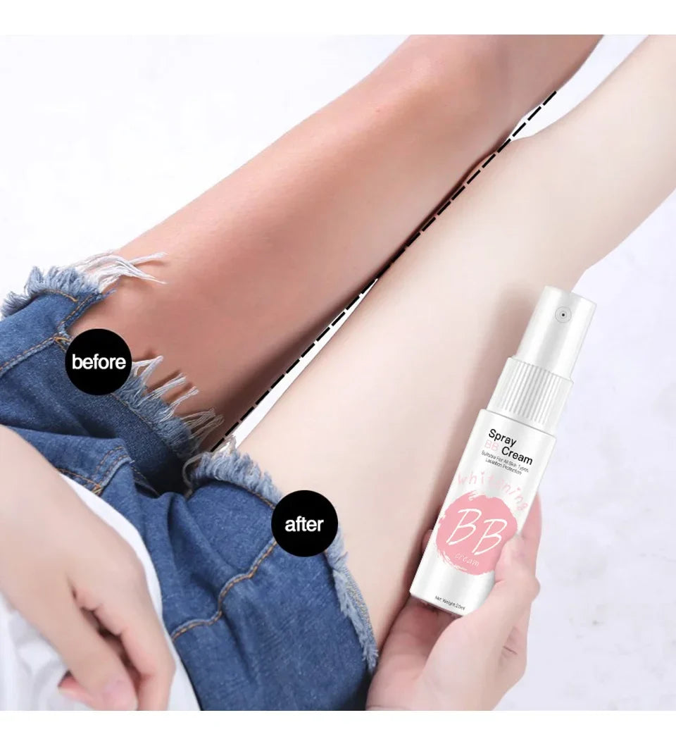 20ml Foundation BB Cream Spray Facial Makeup Whitening Moisturizing Hydrating Non-Stick Water Brightening Body Whitening Cream