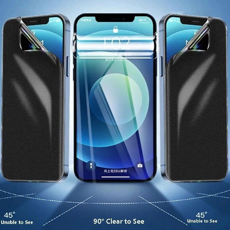 3Pcs Anti-Spy Film for IPhone 13 Pro Max 12 Mini 7 8 Plus Privacy Screen Protector Military Grade Shatterproof HD Bubble Free Screen Protector for IPhone 11 PRO XS MAX X XR SE Stevvex