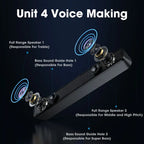 Salange Bluetooth Speaker USB Wired 3.5mm Port Sound Bar for PC Game Console Smartphone Laptop Tablet Black Desk Set Long Lootquake LLC