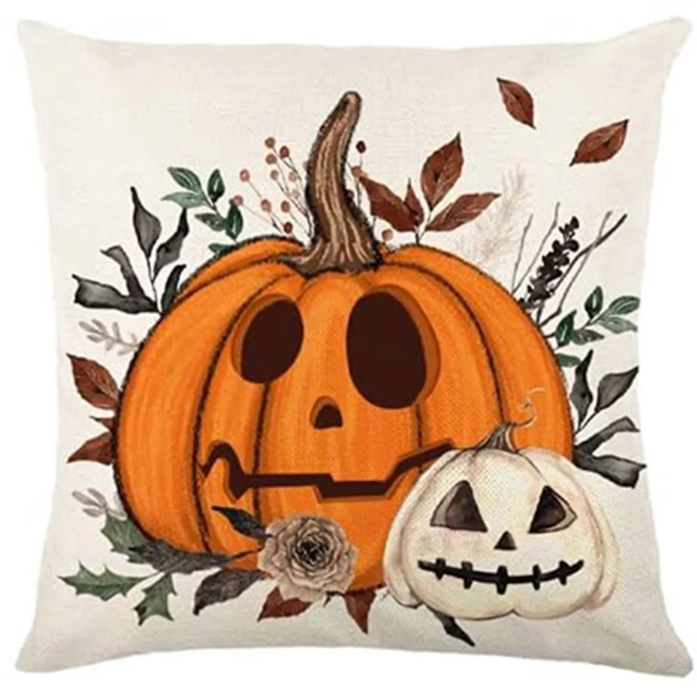 Halloween Pillowcases: Cat, Ghost, and Pumpkin Themed Decor! Sofa cushion cover, holiday party decoration, gift Lootquake LLC