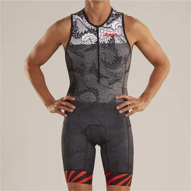 Zootekoi Triathlon Men's Breathable Sleeveless Jacket THRIXINE