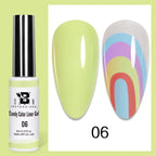 5ML Gold Silver Metallic Liner Paint Gel Polish Chrome Mirror Metal Effect Super Bright French UV LED Semi Permanent Nail Gel Lootquake LLC