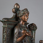 In Stock Fortuna Scuplture Statue of Tyche Greek Mythology Lucky Wealth Figurines Antique Ornament Home Decor Office Lootquake LLC