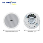 Built-in Class-D Amplifier Full Range Bluetooth-compatible Ceiling Speaker Horn For Home Theater Background Music Good Quality Lootquake LLC