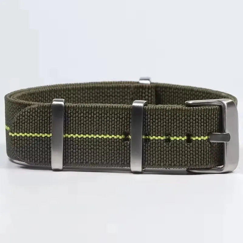 Polar Watch Band Nylon Elastic Strap Unisex Military Style Blue Red