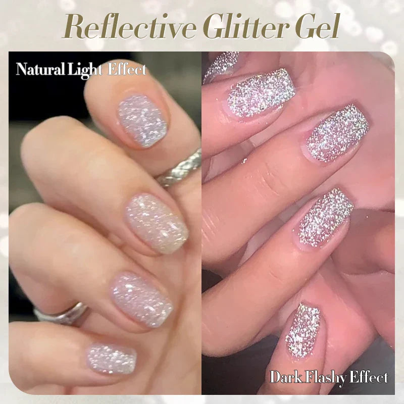 BORN PRETTY 10ml Reflective Glitter Gel Nail Polish Carat Mirage Sparkling Color Shine UV LED Soak Off Semi-Permanant Varnish Lootquake LLC