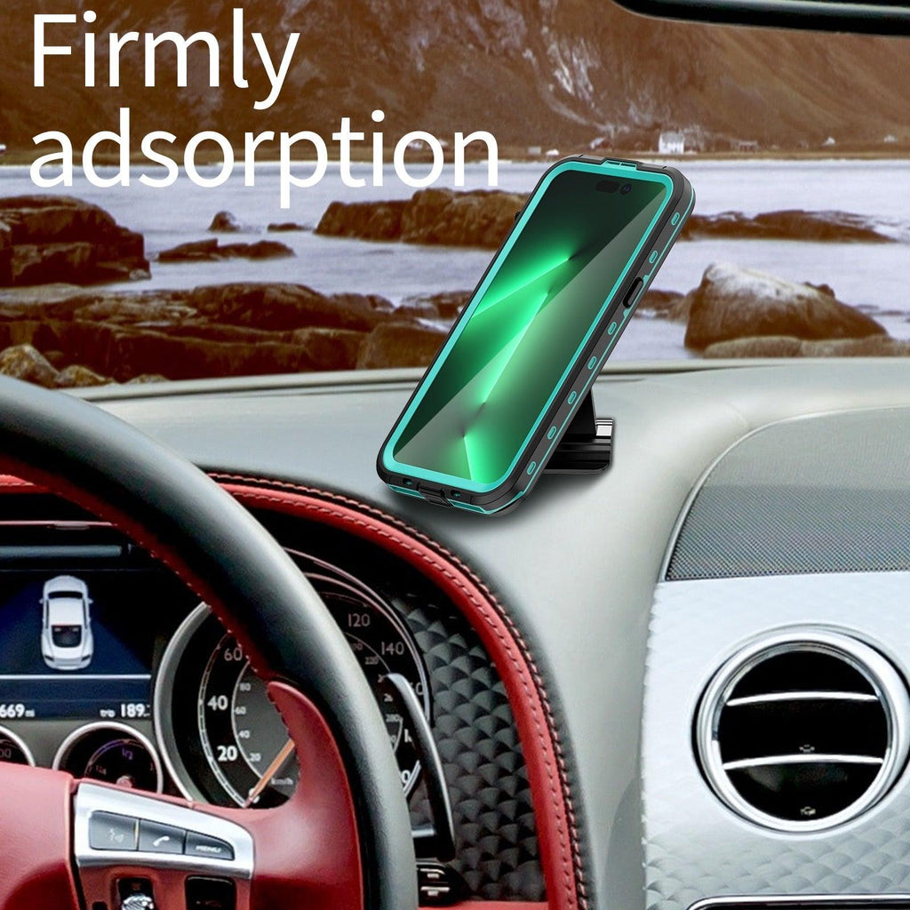 Waterproof Case For iPhone 14 Pro Max 14 Pro iPhone 13 Pro Max Protector Full Body Protective Dustproof Magnetic Phone Case Waterproof 360 Degree All-Round Protection with Built-in Screen Protector Outdoor Transparent  Shockproof Case Stevvex