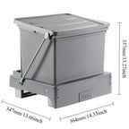 Kitchen Trash Can Household Pull Out Trash Can Sink Cabinet Bottom Garbage Bin Large Capacity Litter Bins Food Waste Disposal