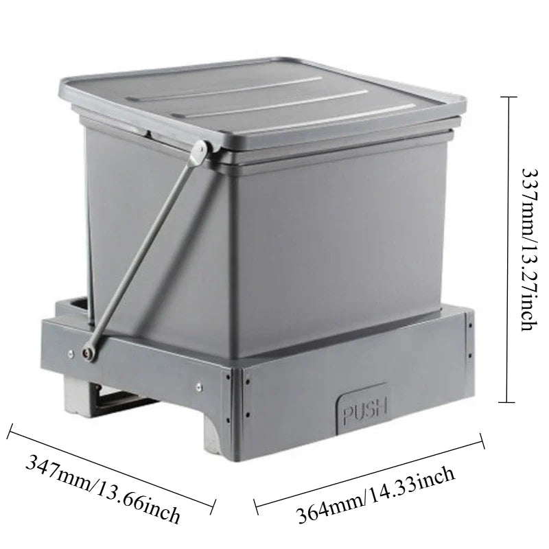 Kitchen Trash Can Household Pull Out Trash Can Sink Cabinet Bottom Garbage Bin Large Capacity Litter Bins Food Waste Disposal