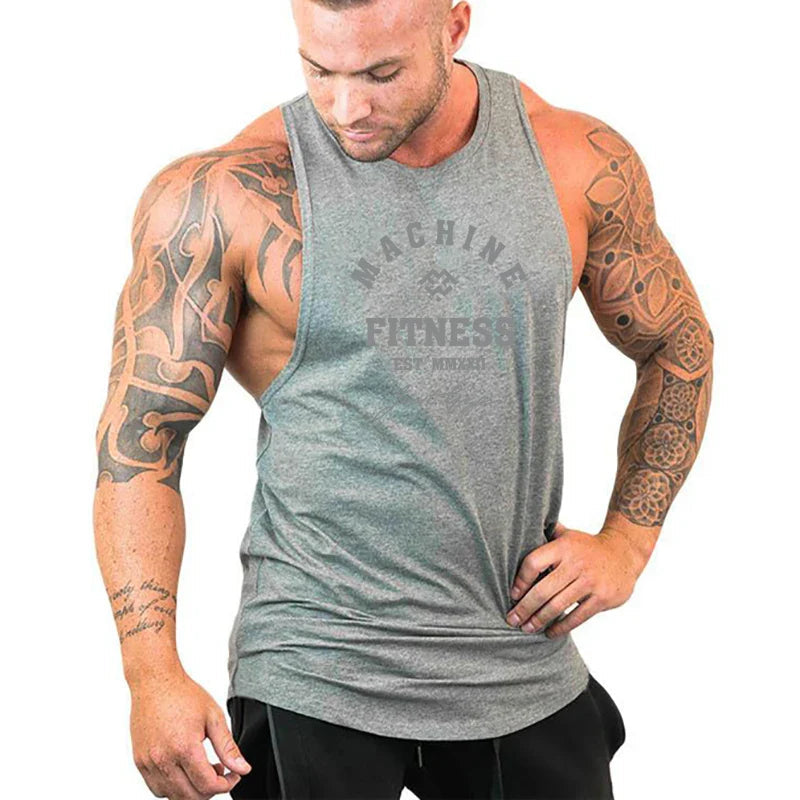 FlexFit Muscle Tank: Men's Cotton Workout Vest THRIXINE