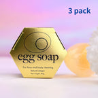 Natural Collagen Egg Soap 80g Wholesale Collagen Bath Soap Bar Cleaning Hydrating Moisturizing Soap Lootquake LLC
