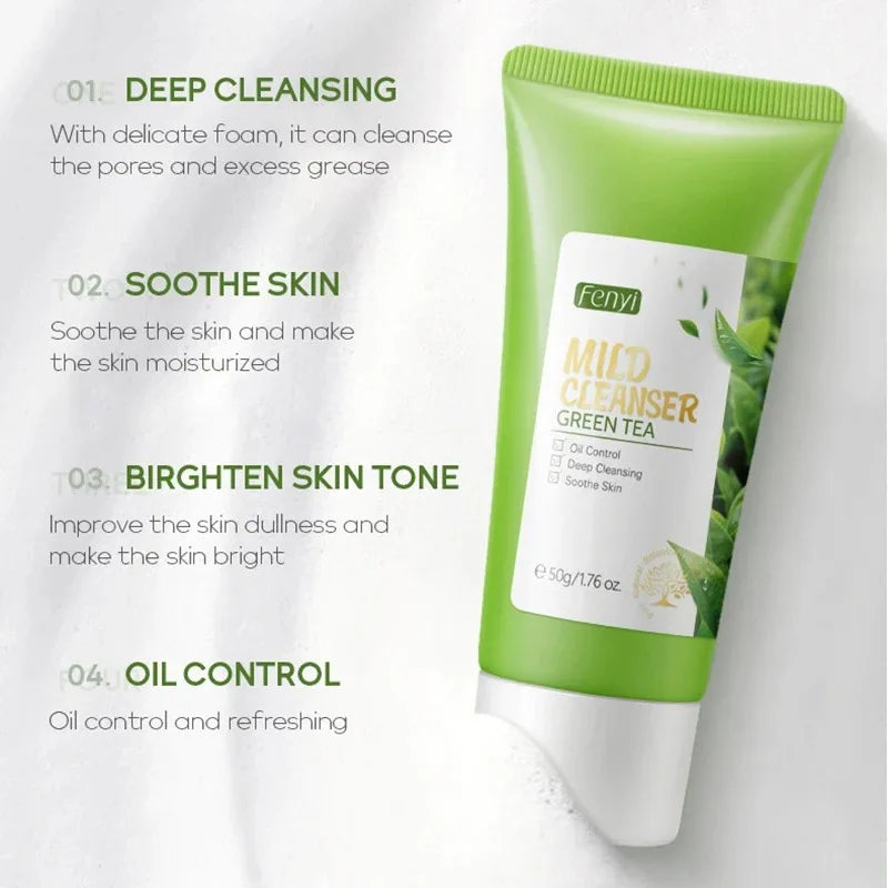 Vitamin C Facial Cleanser Skin Deep Cleansing Moisturizing Blackhead Removal skincare Face Wash Foam Face Cleanser Skin Care Lootquake LLC