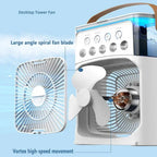 3 In 1 Fan AIr Conditioner Household Small Air Cooler LED Night Light Portable Humidifier Air Adjustment Fan Office Home Fan New Lootquake LLC