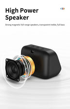 Smart Bluetooth Translator RGB Speaker 18 Languages Real-time Translation AI bluetooth 5.4 speaker with LCD display, game,alarm Lootquake LLC