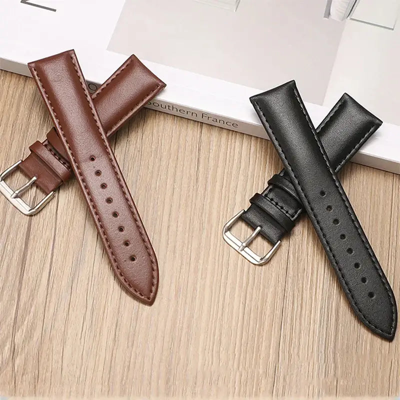 Fitbit Inspire 3, 2, 1, HR Leather Band - Genuine Strap - SJB-DIAMOND ELITES