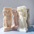 Atlant Statue Silicone Mold Unique Bust Sculpture Soy Wax Candle Mould Greek Mythology Home Decor