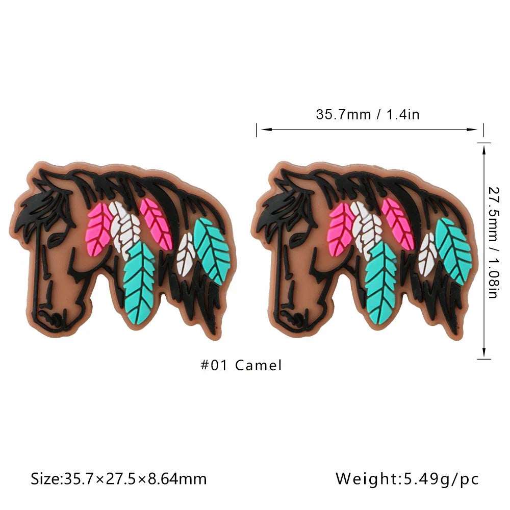 Kovict 5/10Pcs New Focal Silicone Beads Easter Series Bead For Jewelry Making DIY  KeyChain Bracelet Necklace Pen Accessories Lootquake LLC