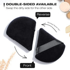 2/3/5/6/12Powder Puff Face Makeup Soft velvet Triangle Powder Puff For Loose Powder Setting Powder Makeup Foundation Beauty Gift Lootquake LLC