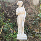 Outdoor Garden Statue, Nymph Sculpture Goddess of Greek Mythology Roman Style Outdoor Patio Yard Lawn Porch Decor, Ivory Lootquake LLC