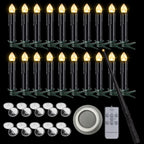 LED Floating Candle for Home Decoration, Flickering Flame, Timing Remote, Battery Operated, Halloween, Christmas,Black Candle Lootquake LLC