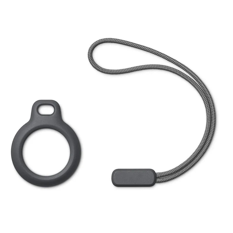 1pc Secure Holder with Strap for Apple Airtag Case Anti-scratch Keychain  Protective Cover Bumper Case With Strap Lootquake LLC