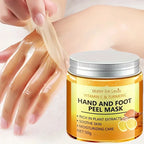 Vitamin c and turmeric hand wax mask for hands and feet, smoothing skin, gently cleansing hand mask, illuminating hand skin Lootquake LLC