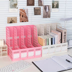Detachable A4 Document Organizer - Desktop Bookshelf & File Holder, Durable PP Material, Office Supplies Storage Rack Lootquake LLC