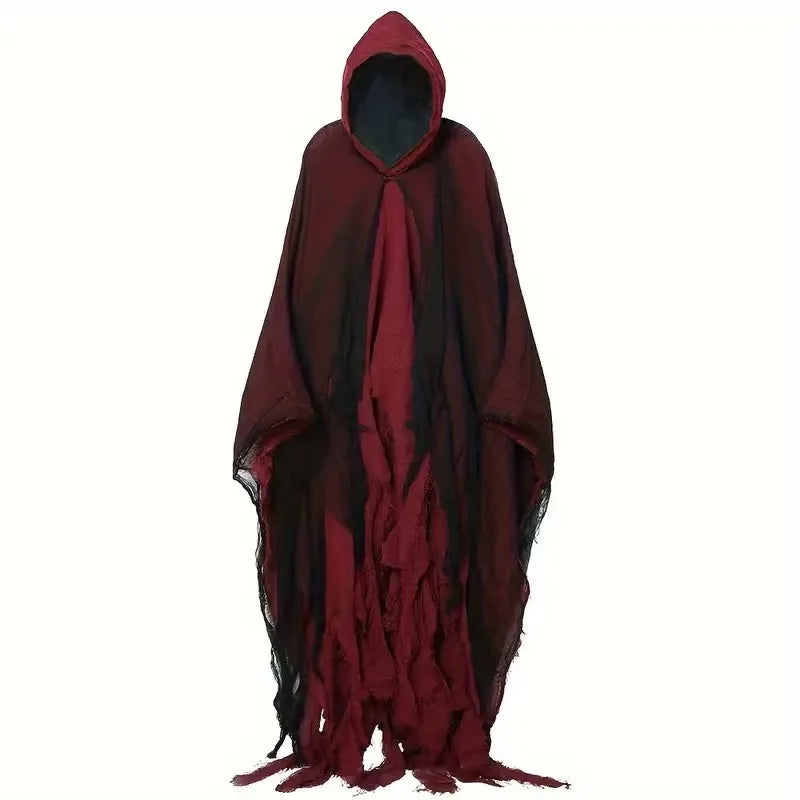 Halloween costume horror ghost clothes adult zombie cloak wizard robe wear secret room death dress up costume cloak Lootquake LLC