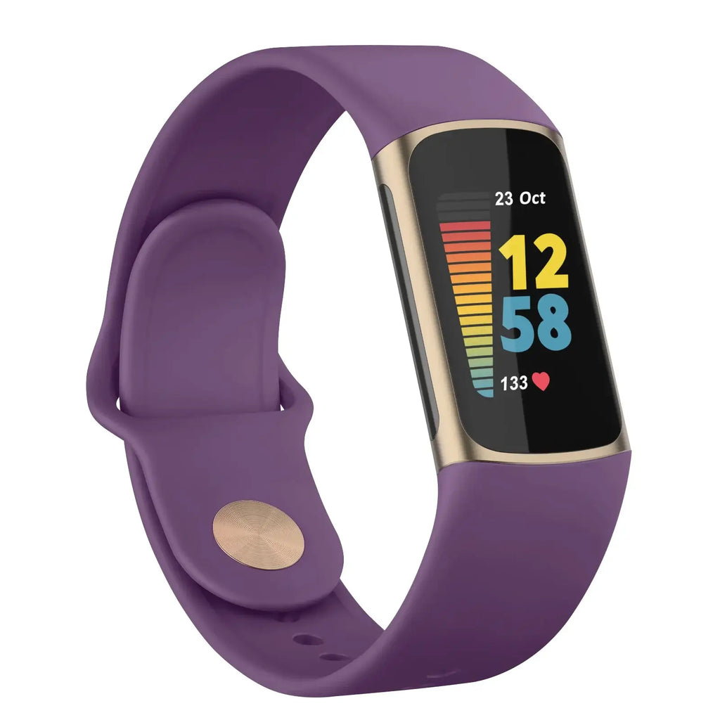 Fitbit Charge 5 6 Silicone Band - Soft Comfortable Design - SJB-DIAMOND ELITES
