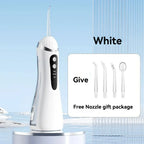Electric oral irrigator 3 Cleaning Modes USB Rechargeable Waterproof IP65 Oral Irrigator 4 Nozzles Portable Dental Irrigators