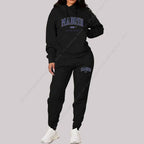 Madrid Print Women's TrackSuit 2-Piece Set THRIXINE