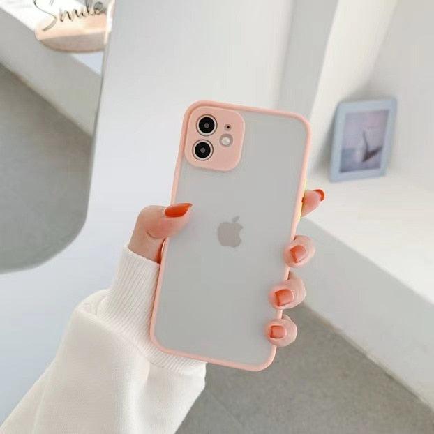 Simple White Camera Shockproof Silicone Phone Case For iPhone 13 Pro Max 14 Pro Protect Cover For Men Modern Translucent Back Cover Mobile case Compatible with iPhone Stevvex