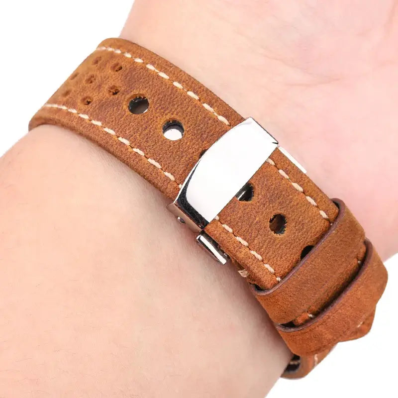 Samsung Galaxy Watch Leather Band Breathable Stylish Design - SJB-DIAMOND ELITES