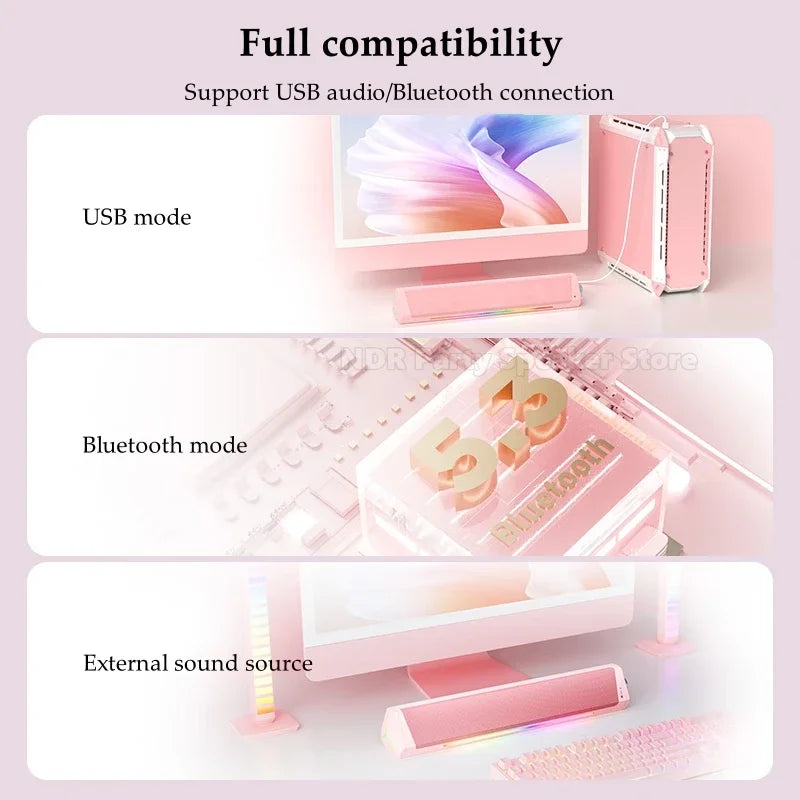 Home Bluetooth Gaming Speakers Portable USB Subwoofer Surround Stereo Sound Amplifiers Soundbar Speaker Desktop Speakers For PC Lootquake LLC