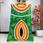 2024 Latest Muslim Sets Women Clothing Cotton Floral Loose Dashiki Long Dress African Abaya Dubai Traditional Islamic Clothing