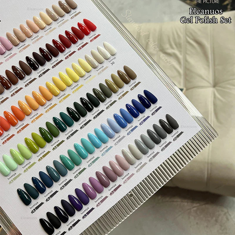 Eleanuos Popular gel Polishing 60PCS Mixed Varnish Soaking Rainbow Semi Permanent Shining Four Season Nail UV LED Salon gel 15ML Lootquake LLC