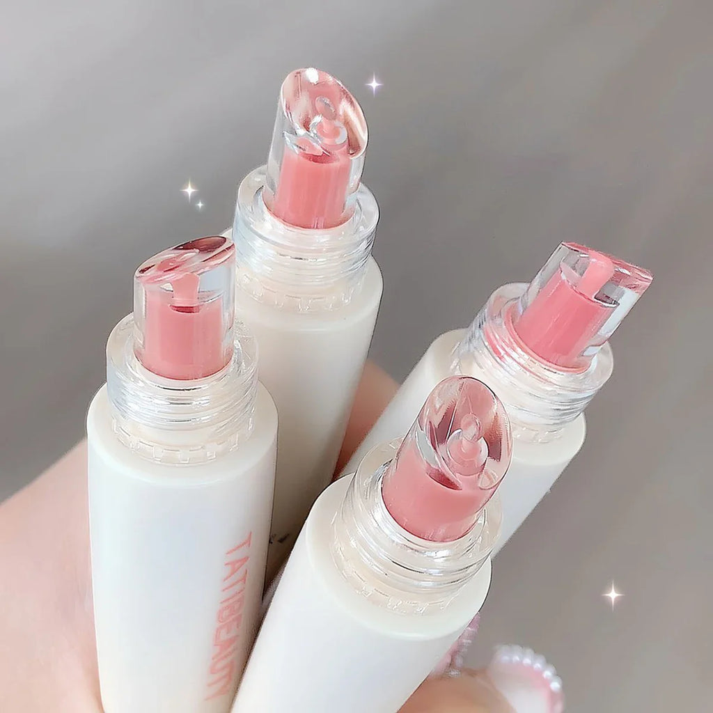 TATIBEAUTY Lip Jelly Essence Hydrating Lipstick Lip Gloss Lip Gloss Mirror Lip Gloss Lipstick Tender Pink Student Makeup Lootquake LLC