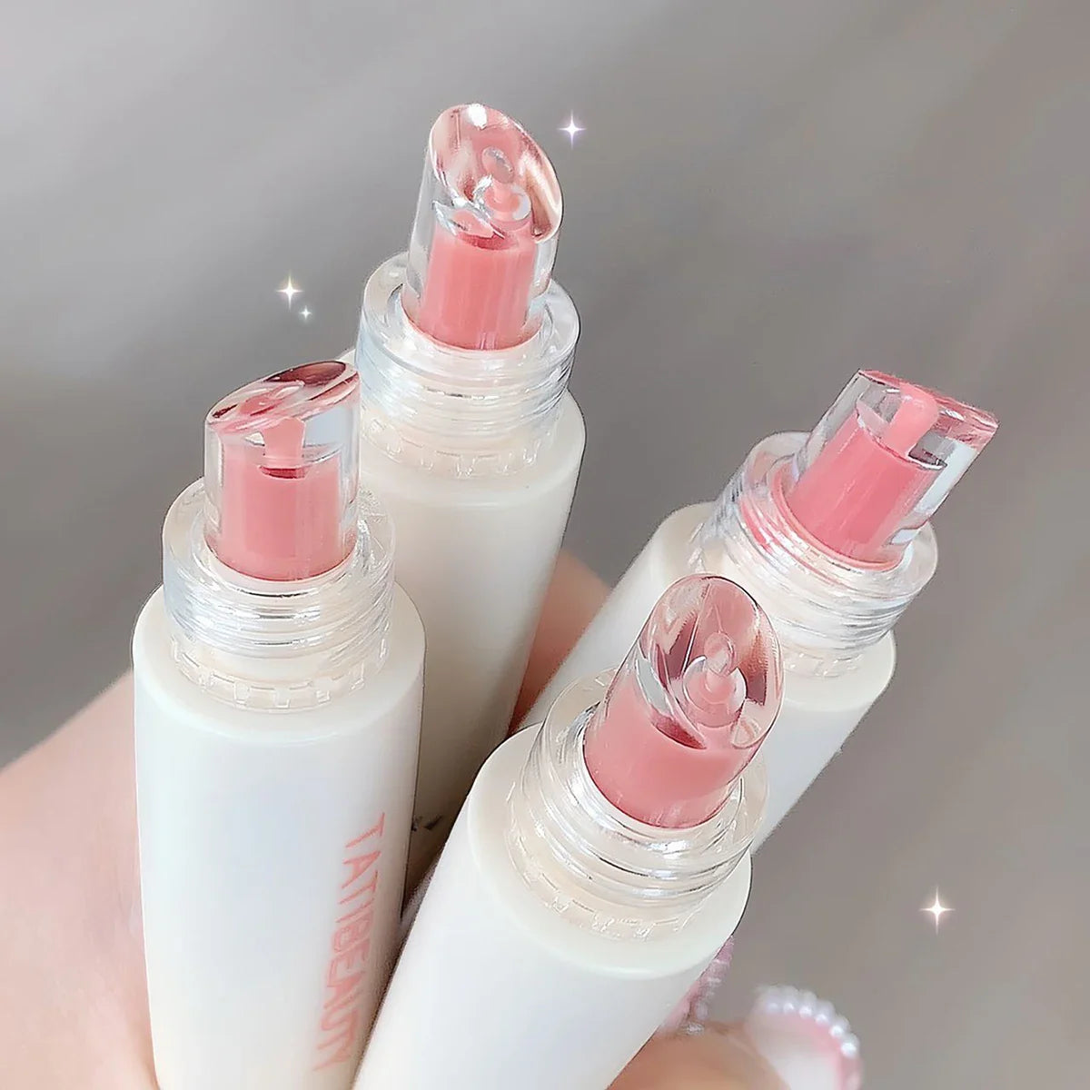 TATIBEAUTY Lip Jelly Essence Hydrating Lipstick Lip Gloss Lip Gloss Mirror Lip Gloss Lipstick Tender Pink Student Makeup Lootquake LLC